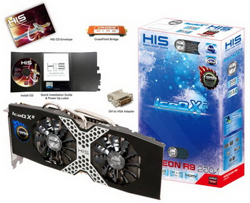 Catalog HIS expanded 3D-overclocked card R9 280X iPower IceQX <sup> 2 </ sup> Turbo Boost Clock with 3 GB of memory